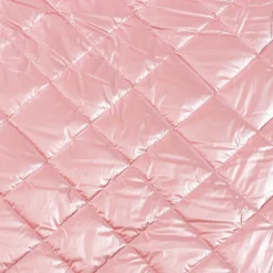 Steppstoff Bekleidungsstoff Stepped Shine Rauten rosa 1,40m Breite