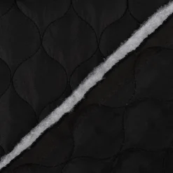 Steppstoff Bekleidungsstoff Stepped Double zweiseitig schwarz 1,40m Breite