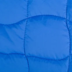 Steppstoff Jackenstoff Graphic Square blau neongrün 1,40m Breite