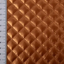 Steppstoff Metallic Kupfer Rautensteppung 140cm Breite
