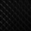 Steppstoff Metallic Schwarz Rautensteppung 140cm Breite