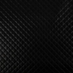 Steppstoff Metallic Schwarz Rautensteppung 140cm Breite
