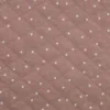 Steppstoff mit Rautensteppung Wattierung Punkte rosa weiß 1,40m Breite