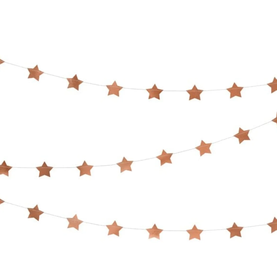 Sternengirlande Girlande mit Sternchen rose gold 3,6m