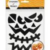 Sticker mit gruseligen Halloweengesichtern zum Aufkleben