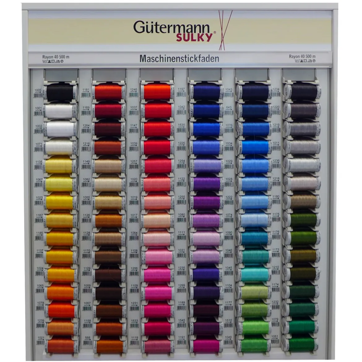 Stickgarn Farbnr. 1232 Gütermann 500 Meter/Spule Viscose Sulky Rayon 40