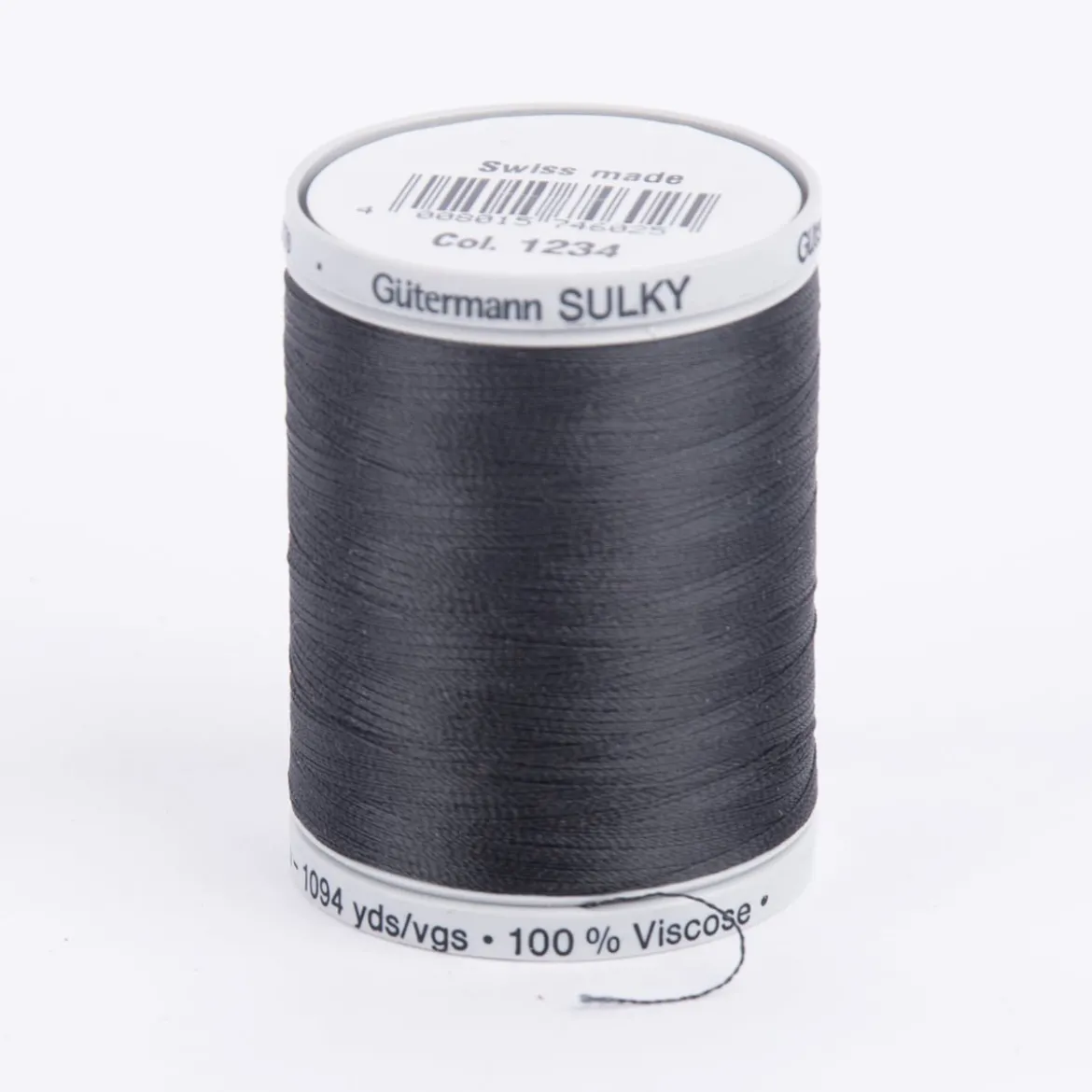 Stickgarn Farbnr. 1234 Gütermann 1000 Meter/Spule Viscose Sulky Rayon 40