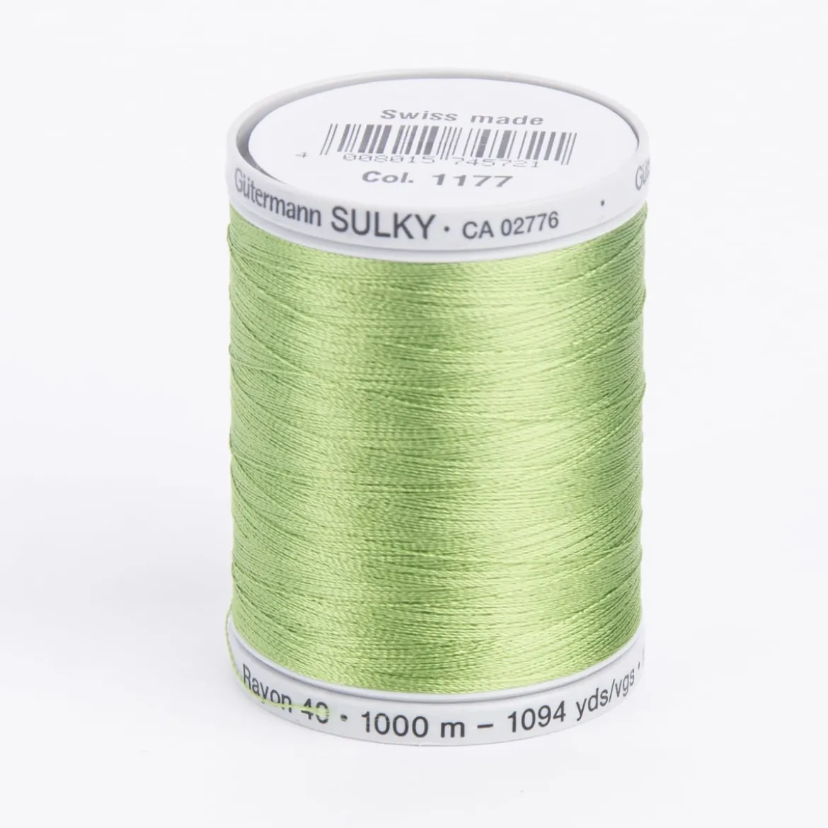 Stickgarn Farbnr. 1177 Gütermann 1000 Meter/Spule Viscose Sulky Rayon 40