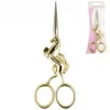 Stickschere Einhorn Metall goldfarbig 11cm