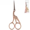 Stickschere Storchenschere Metall kupferfarbig 11,6cm