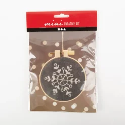 Stickset Schneeflocke ca. 9cm – Kreatives DIY Weihnachtsdeko-Set