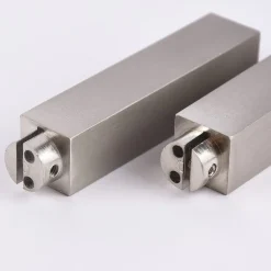2 Stk Endstück end für eckige Profilstange 18x18mm Edelstahloptik