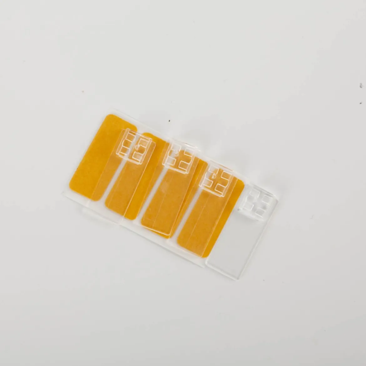 4 Stk Klebeplatten für Plissees Decomatic transparent