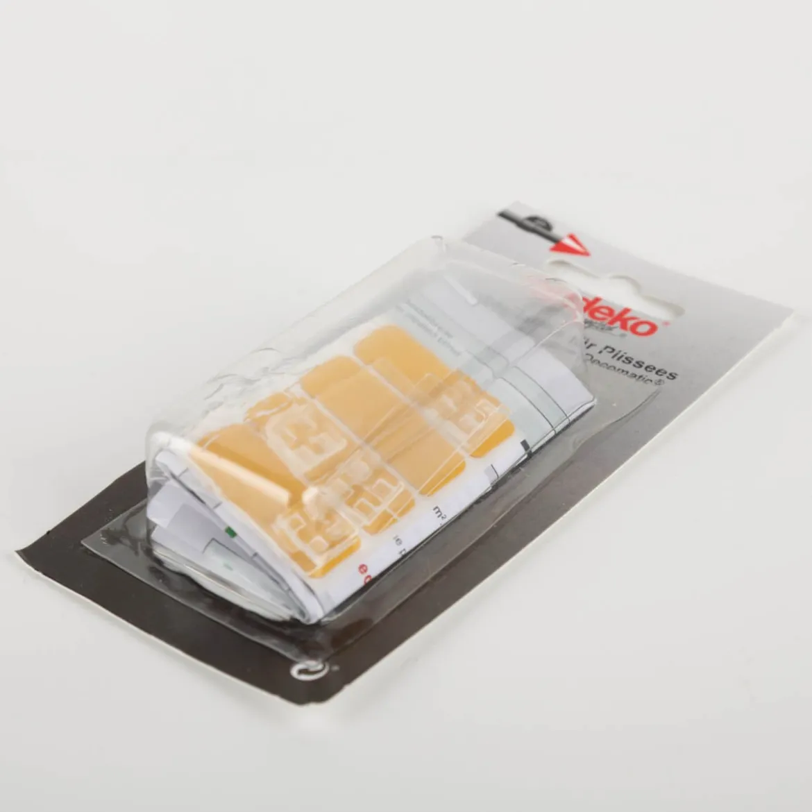 4 Stk Klebeplatten für Plissees Decomatic transparent