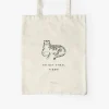 Stoffbeutel Go Get Them, Tiger natur schwarz 42x38cm