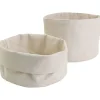 Stoff Korb aus Baumwolle rund blanko natur 20x14,5cm von Creativ Company