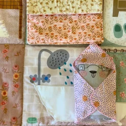 Stoffpanel Babú's House Puppenhaus Tasche Nähpanel bunt zum Selbernähen
