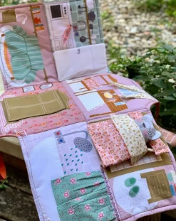 Stoffpanel Babú's House Puppenhaus Tasche Nähpanel bunt zum Selbernähen