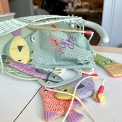 Stoffpanel Fishh Angelspiel Kinder Spielset Nähpanel bunt zum Selbernähen