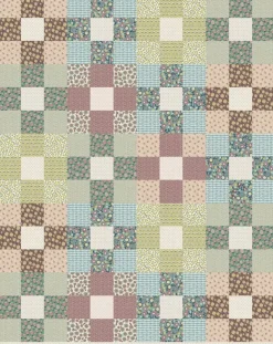 Stoffpanel Quilt Bread and Butter Patchwork bunt 147x170cm zum Selbernähen