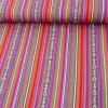 Stoff Polyester Streifen MEXICO rot pink grün blau 1,5m Breite