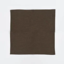 Stoffservietten 4er Set Leinen mit Baumwollanteil khaki 40x40cm von SCHÖNER LEBEN.