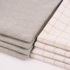 Stoffservietten Tyra Karo aus 100% Baumwolle 4 Stück 40x40cm grau goldfarbig