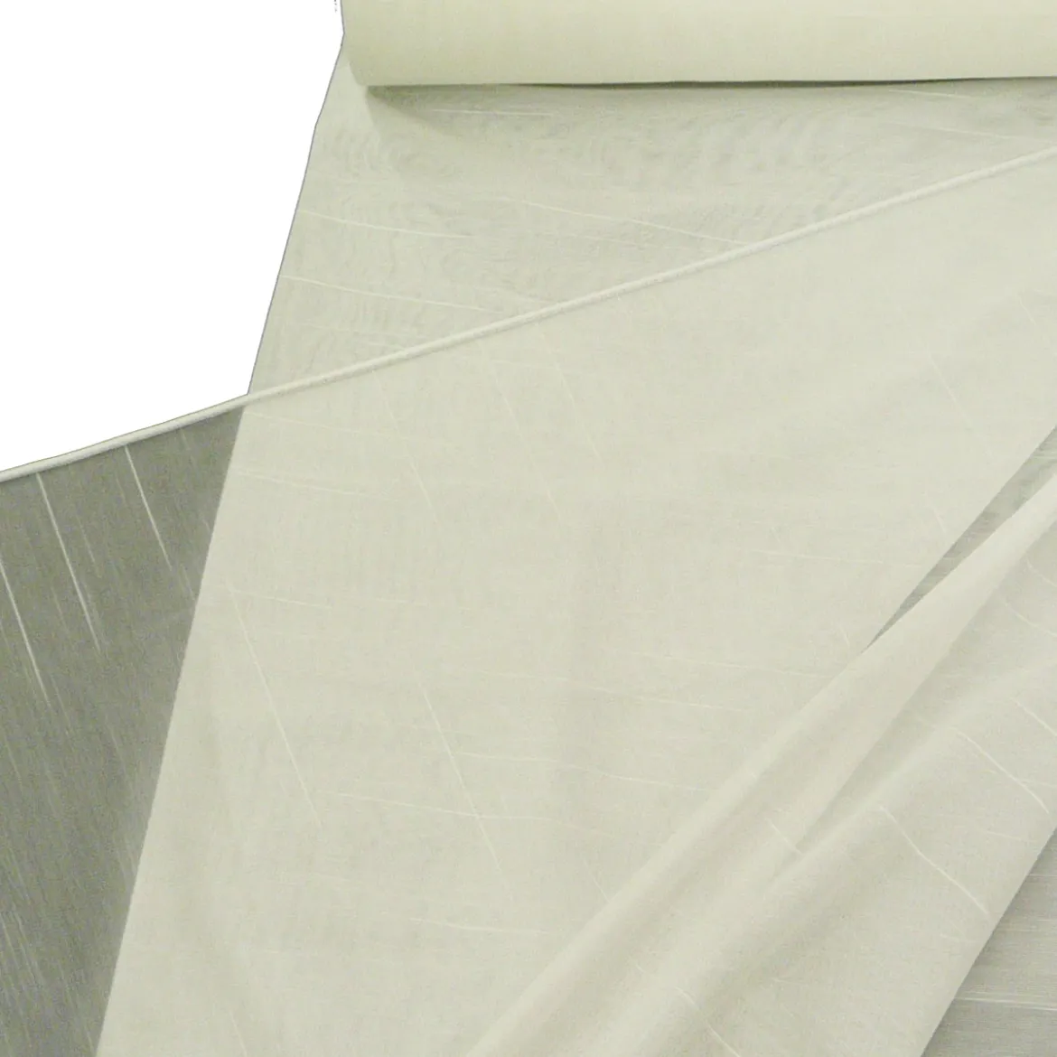 Stores Dreher Längsstreifen creme mit Bleiband 260cm hoch