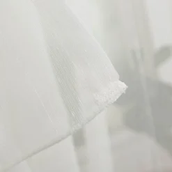 Stores grob mit Bleiband creme 260cm hoch