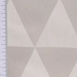 Stores Organza Ausbrenner mit Bleiband Dreiecke ecru 300cm Höhe