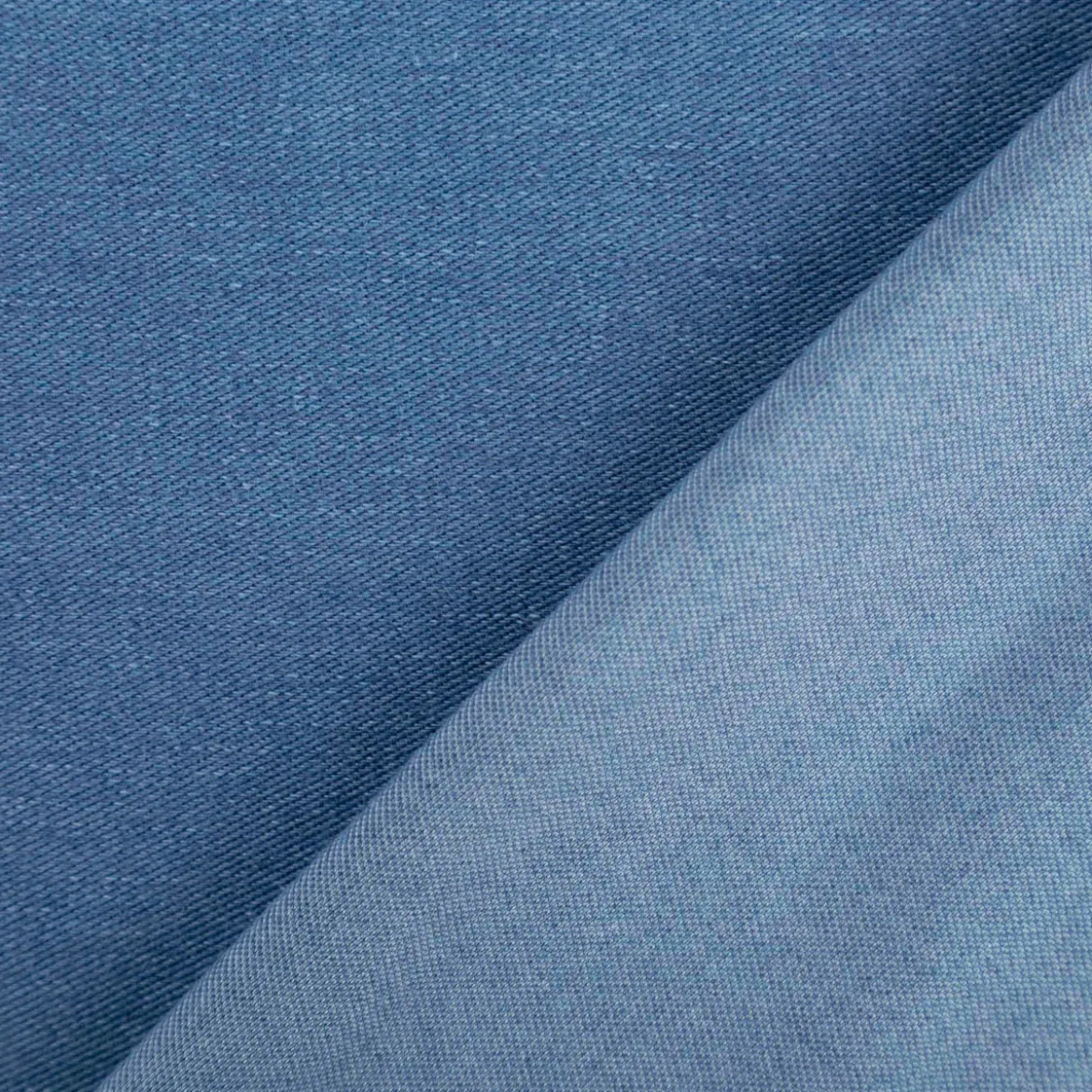 Stretch Jeansstoff Denim Knit hellblau 1,44m Breite