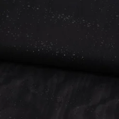 Stretch Tüllstoff Glitzer weich einfarbig schwarz 1,5m Breite