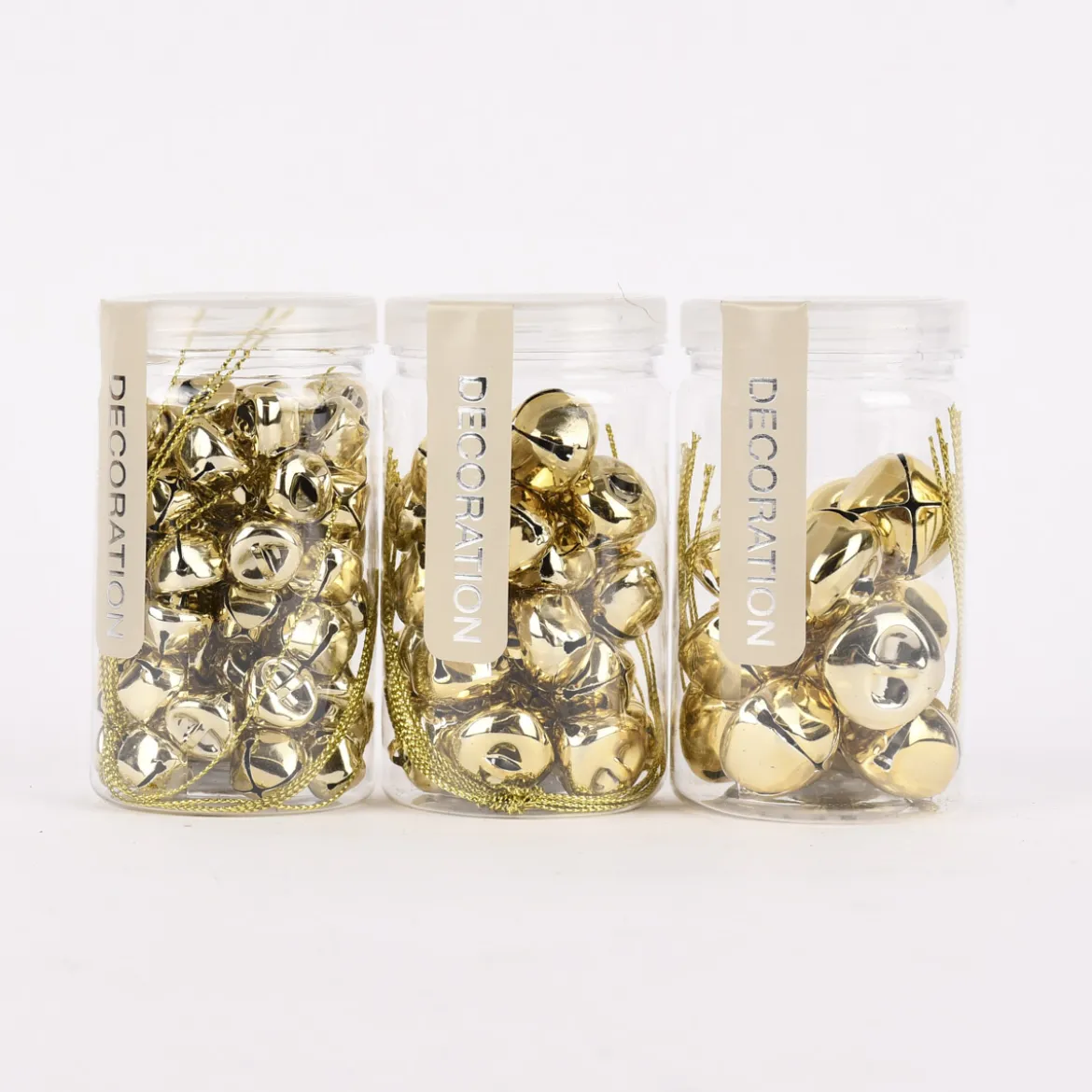 Streudeko Glöckchen goldfarbig verschiedene Größen
