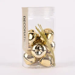 Streudeko Glöckchen goldfarbig verschiedene Größen