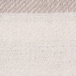 Strickplaid Streifen mit Silberfaden beige creme 125x150cm