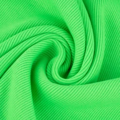 Strickschlauch Bündchenstoff gerippt NEON grün 35cm Breite
