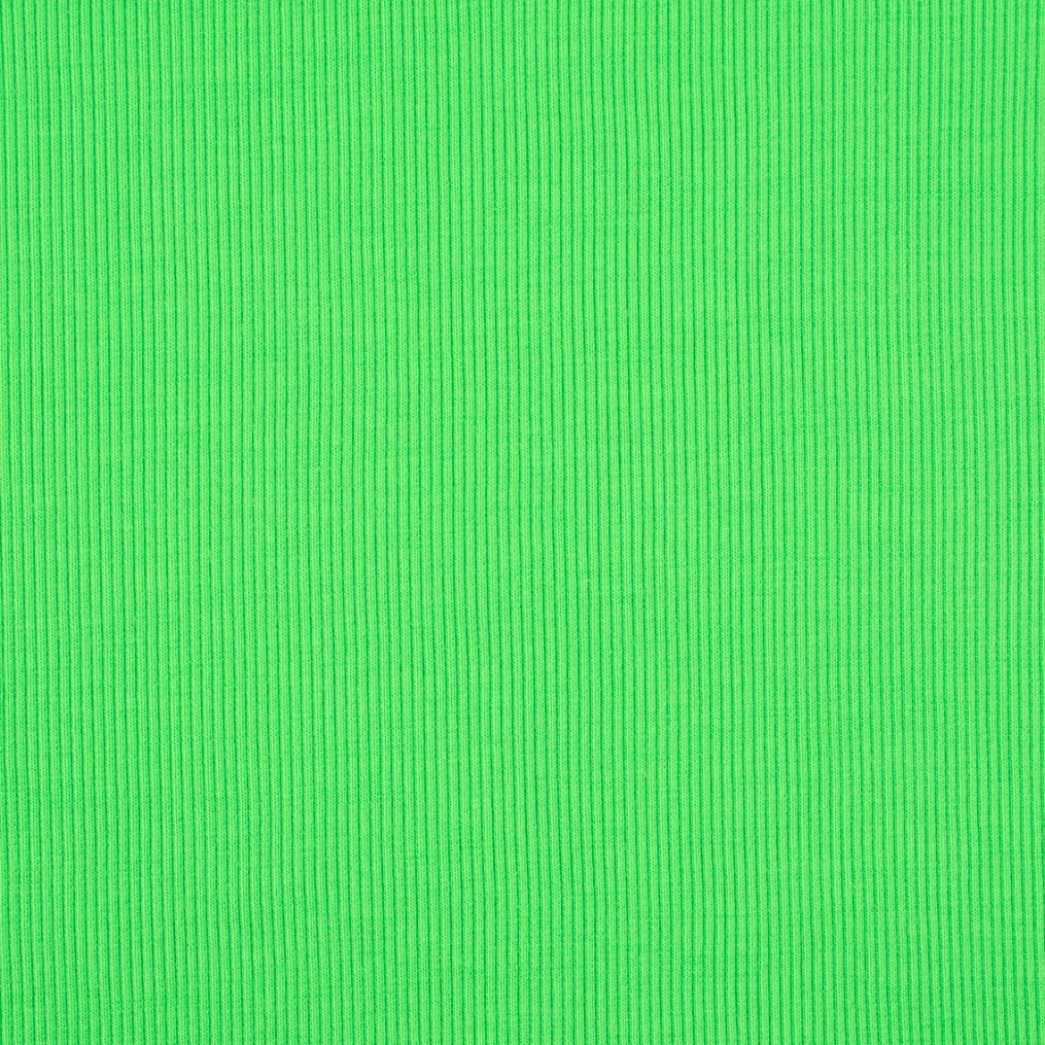 Strickschlauch Bündchenstoff gerippt NEON grün 35cm Breite