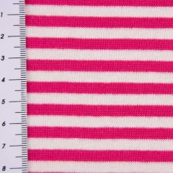Strickschlauch Bündchenstoff fein Streifen 5mm pink weiß 35cm Breite