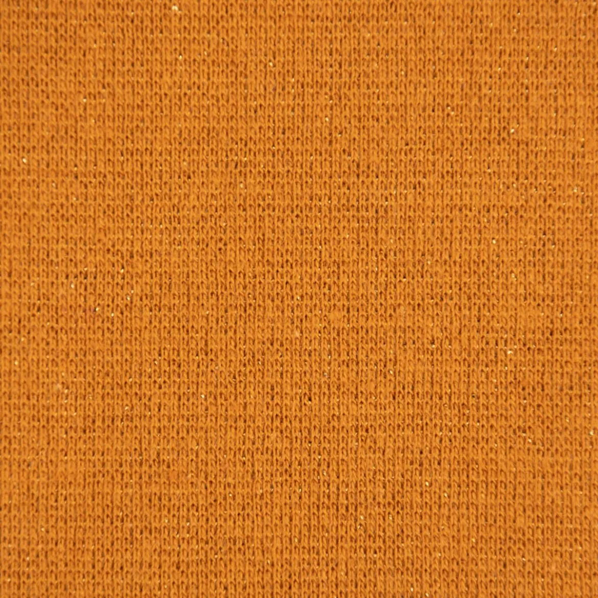 Strickschlauch Bündchenstoff Lurex Glitzer ockergelb 35cm Breite