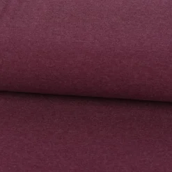 Strickschlauch Bündchenstoff Melange bordeaux beere 33cm Breite