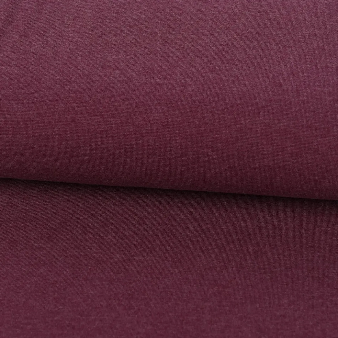 Strickschlauch Bündchenstoff Melange bordeaux beere 33cm Breite