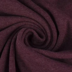 Strickschlauch Bündchenstoff Melange bordeaux beere 33cm Breite