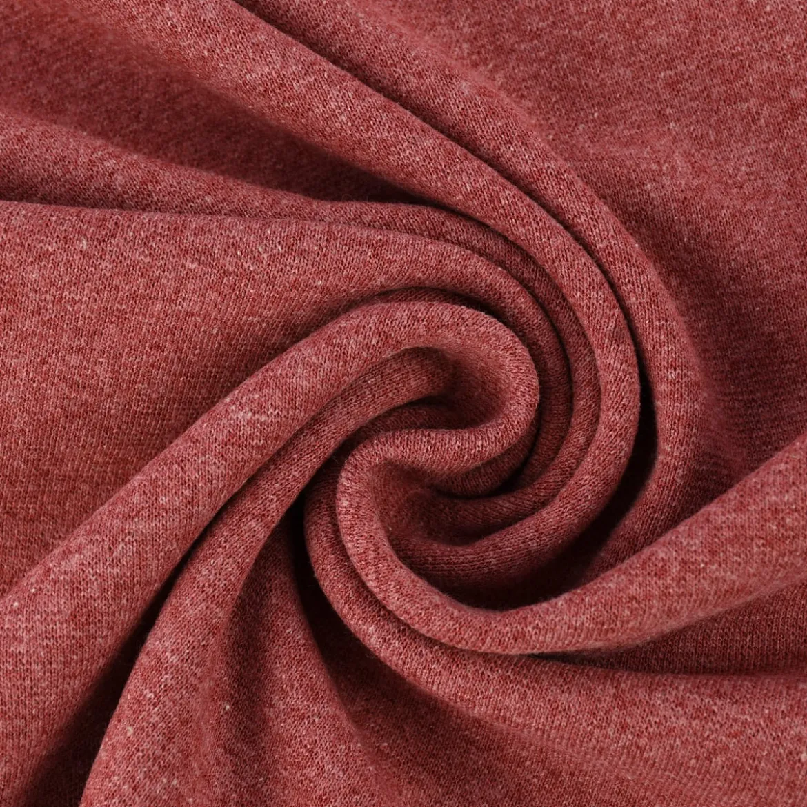 Strickschlauch Bündchenstoff fein rot meliert 35cm Breite