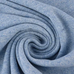 Strickschlauch Bündchenstoff fein hellblau meliert 35cm Breite