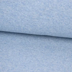 Strickschlauch Bündchenstoff fein hellblau meliert 35cm Breite