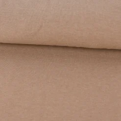 Strickschlauch Bündchenstoff Melange beige camel 33cm Breite