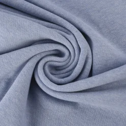 Strickschlauch Bündchenstoff Melange hellblau 33cm Breite