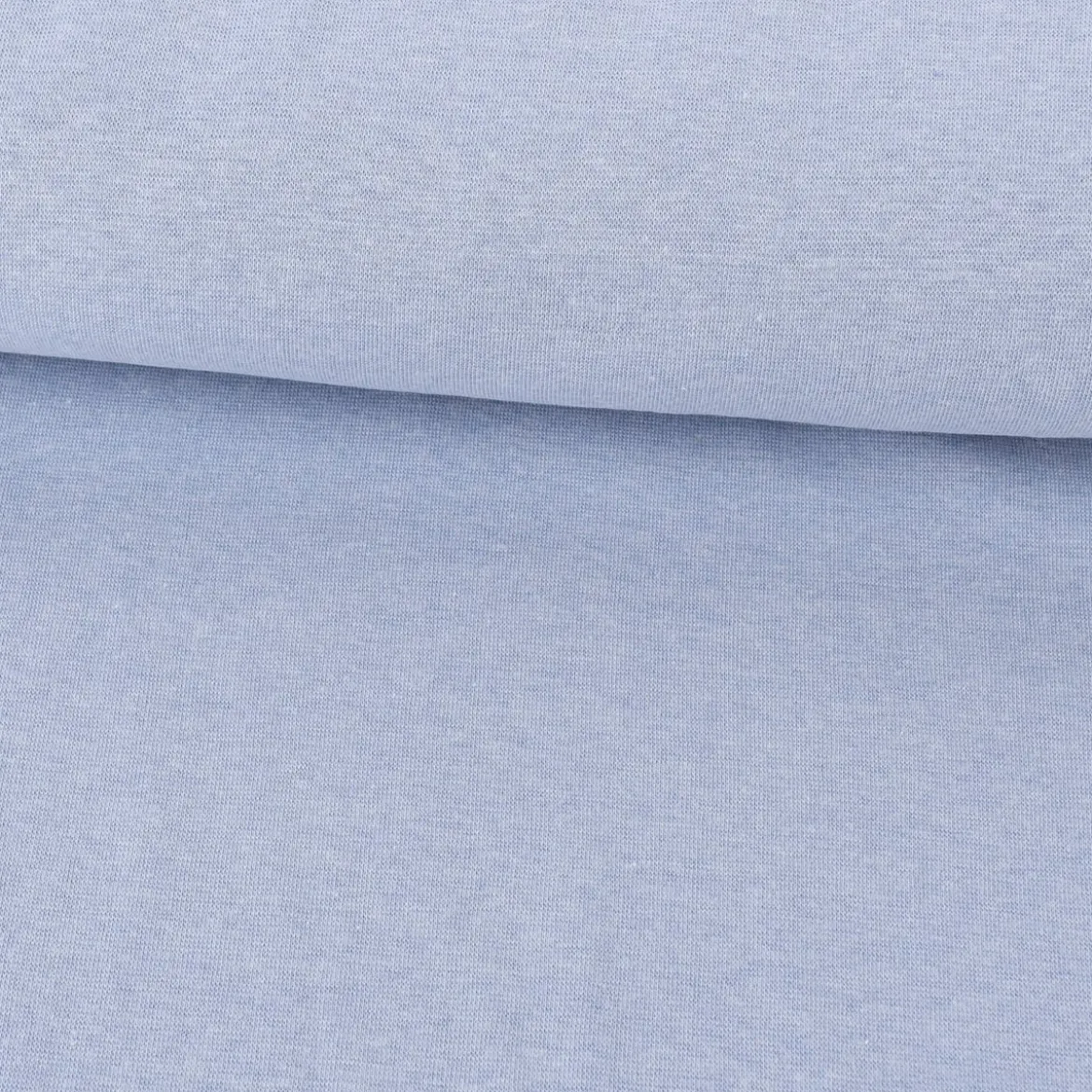 Strickschlauch Bündchenstoff Melange hellblau 33cm Breite