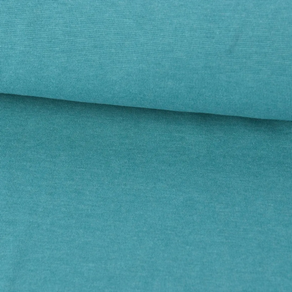 Strickschlauch Bündchenstoff Melange aqua 33cm Breite