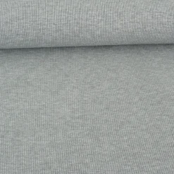 Strickschlauch Bündchenstoff grob hellgrau meliert 29cm Breite